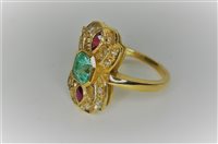 Anello Guerretta Gioielli Donna ANELLO STILE ANTICO in Oro giallo Smeraldo GUERR139 - GUERR139